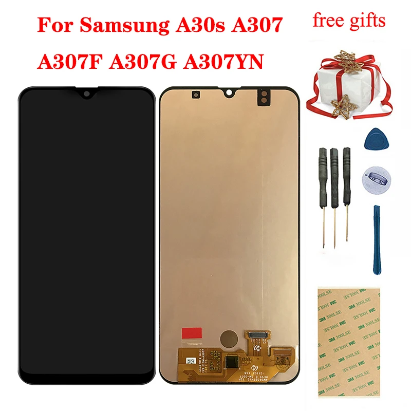 ЖК-дисплей с сенсорным экраном и дигитайзером в сборе для Samsung Galaxy A30S A307 A307F A307G A307YN