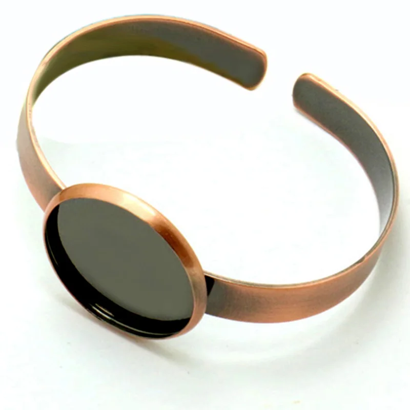 

2pcs Adjustable Blank Bracelet Bangle Base Fit Dia 25 mm Glass Cabochons Cameo Settings Tray DIY Jewelry Making Bracelet