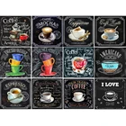 Yumeart DIY алмазная живопись, полная картина, квадратный пейзаж, доска, алмазная вышивка, распродажа, чашка, текст стразы, мозаика, настенное искусство