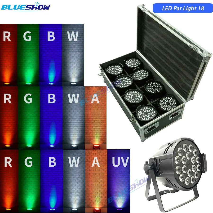 Без налога f светильник чехол 8x led par Светильник rgbw 4in1 12 Вт Par стирка rgbwa 5in1