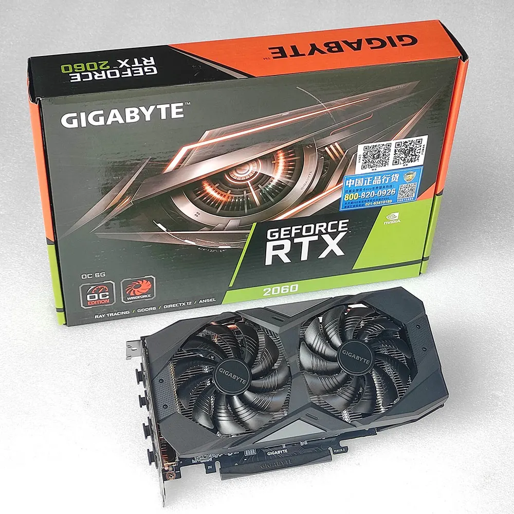 Новая Видеокарта GIGABYTE GeForce RTX 2060 OC 6 ГБ GDDR6 RTX2060|Компьютерные кабели и разъемы| |