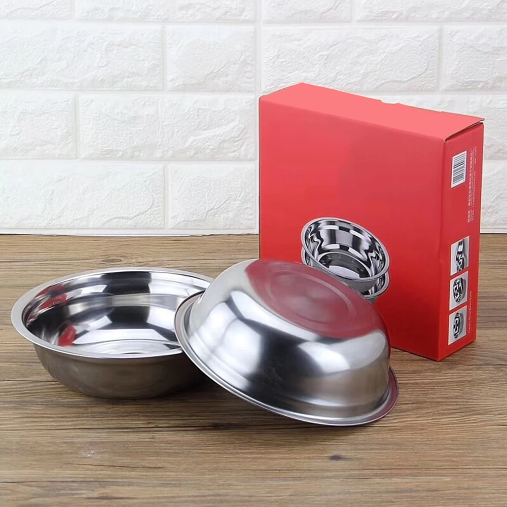 2 шт. Бытовая чаша из нержавеющей стали кухонный ужин в ресторане для супа риса металлическая чаша|Чаши| |
