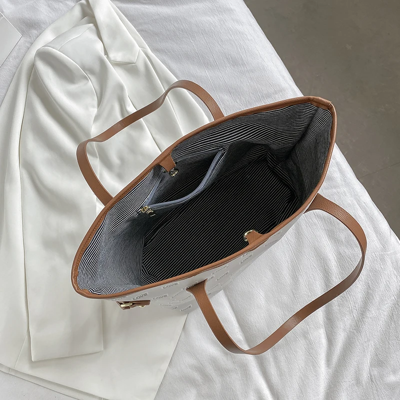 

Women Bags Female Tote Bags Simple Handbags for Ladies Large Capacity Shopping Bags Classic Shoulder Bags Pu Leather Big Bags