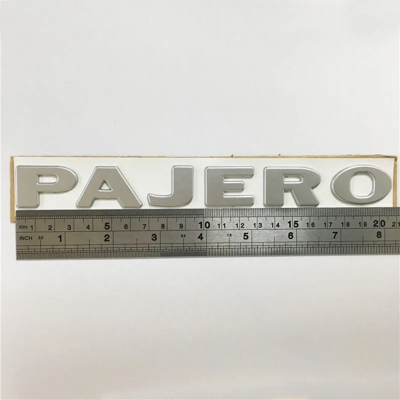 Forten Kingdom 1 шт. слово Fit PAJERO ABS 3D письмо Матовый Серебряный пишущий таблички значок задней двери наклейка на багажник наклейка