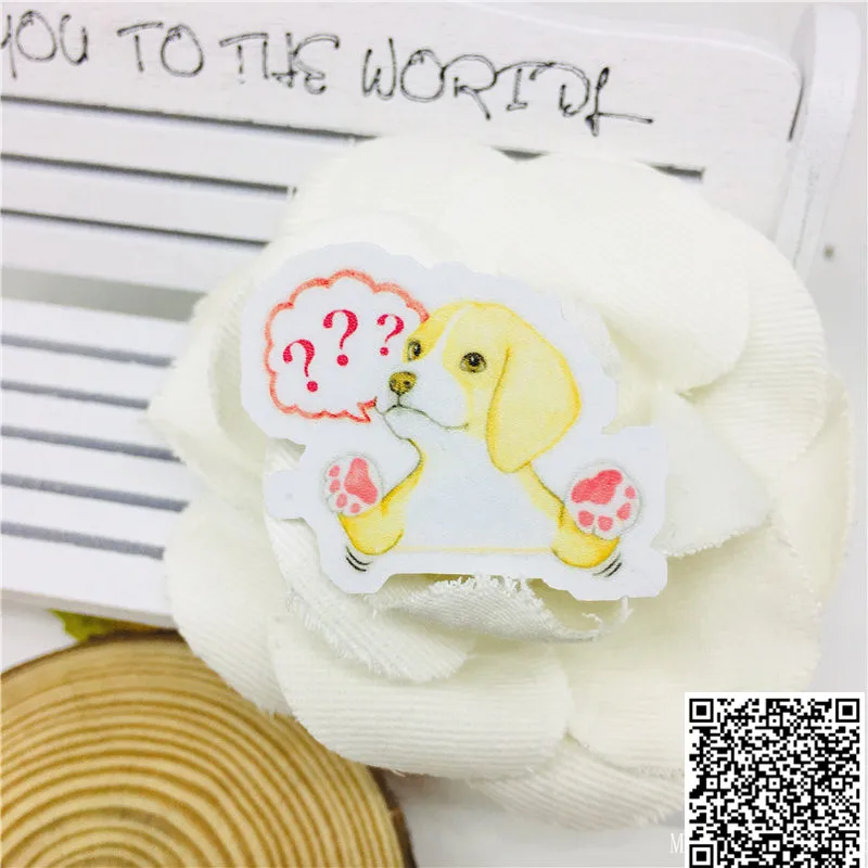 40 шт. непослушные желтые наклейки с собаками для автомобиля мотоцикла телефона