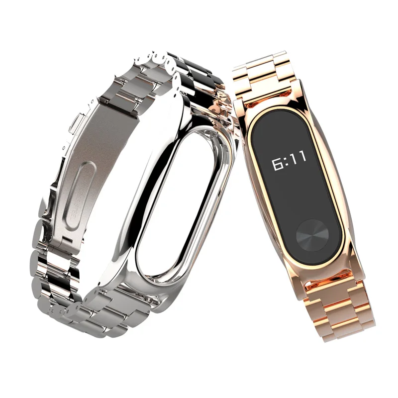 Для Xiaomi mi Band 2 ремешок металлический Безвинтовой браслет из нержавеющей стали mi Band 2 Ремешок Браслет mi band 2 Correa 2 напульсники
