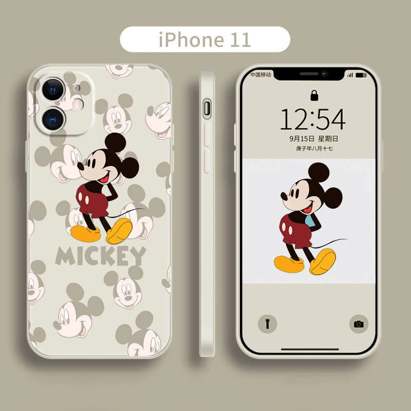Disney Микки и Минни Маус все включено мягкий чехол для iPhone 12 11 Pro Max XR XS макс 7 8 Plus X SE