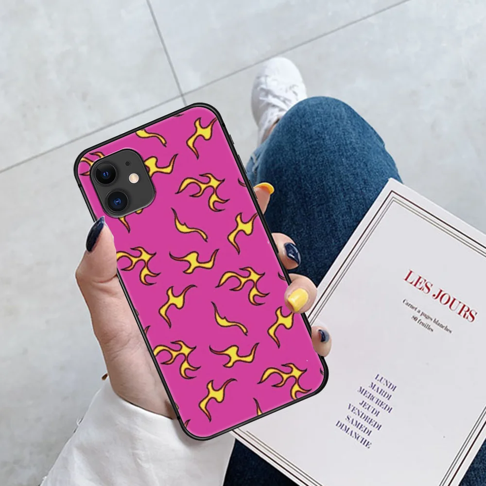 

Golf Blue Flame Phone Case For Iphone 5 5S SE 2020 6 6S 7 8 Plus 11 12 Mini X XS XR Pro Max black Hoesjes Soft Bumper 3D Cover