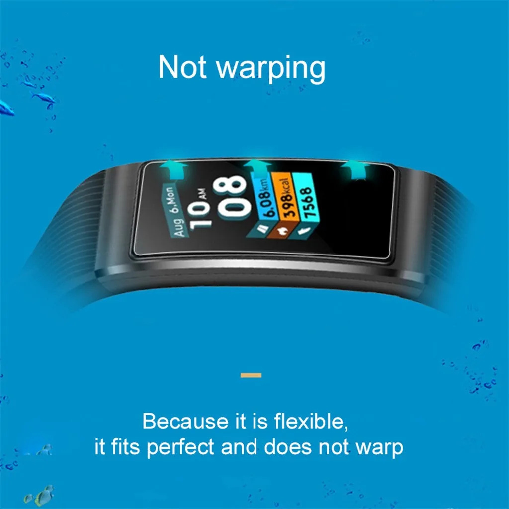Для huawei Band 3/3 Pro часы активная Защитная Экран защитная пленка аксессуары 2/5 шт ТПУ взрывозащищенный полный Экран защиты