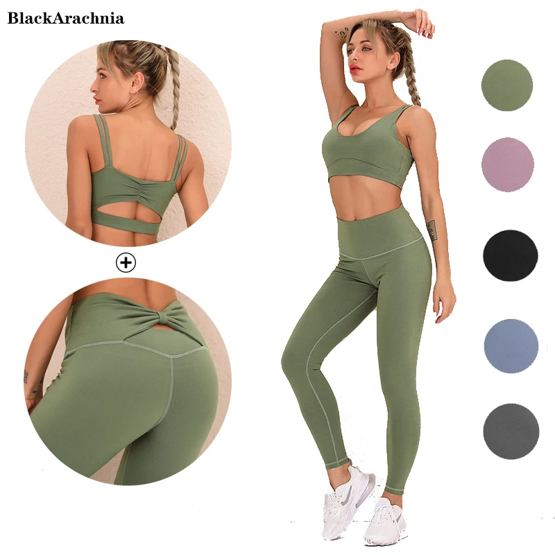 2 Stuks Naadloze Fitness Sets Voor Vrouwen Push Up Sportbeha + Scrunch Butt Leggings Gym Pak Workout Outfits Casual gym Kleding 2 Stuks Naadloze Fitness Sets Voor Vrouwen Push Up Sportbeha + Scrunch Butt Leggings Gym Pak Workout Outfits Casual gym Kleding