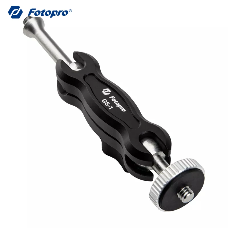 Fotopro Многофункциональный крепежный адаптер с двойным шаровым головкой, горячей обувью и креплением магической руки с резьбой 1/4' 'для смартфона, микрофона и DSLR-камеры.