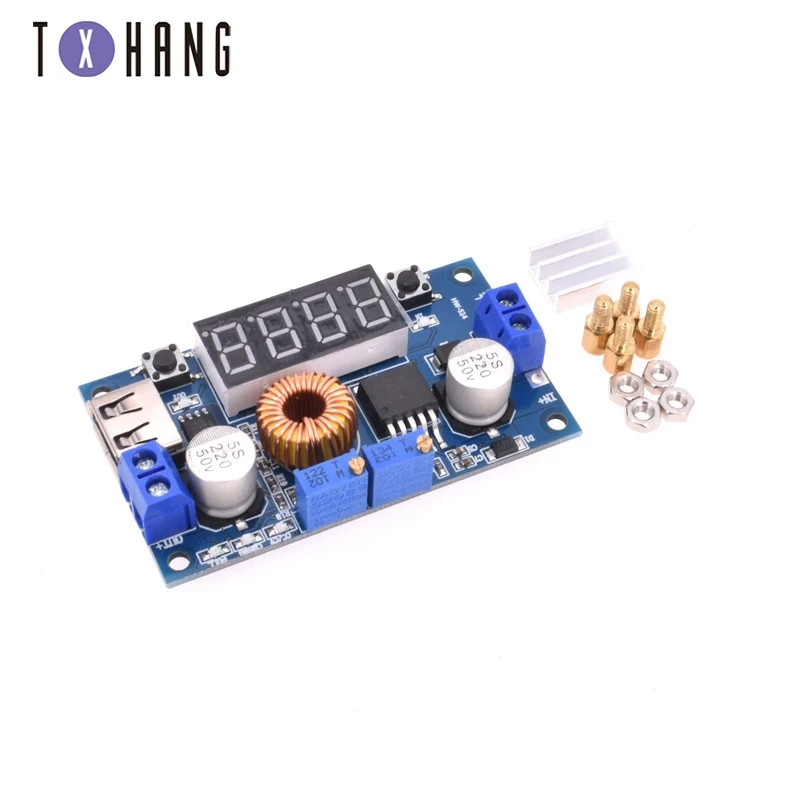 Светодиодные схемы DC-DC 5A модуль зарядного устройства литиевой батареи вольтметр
