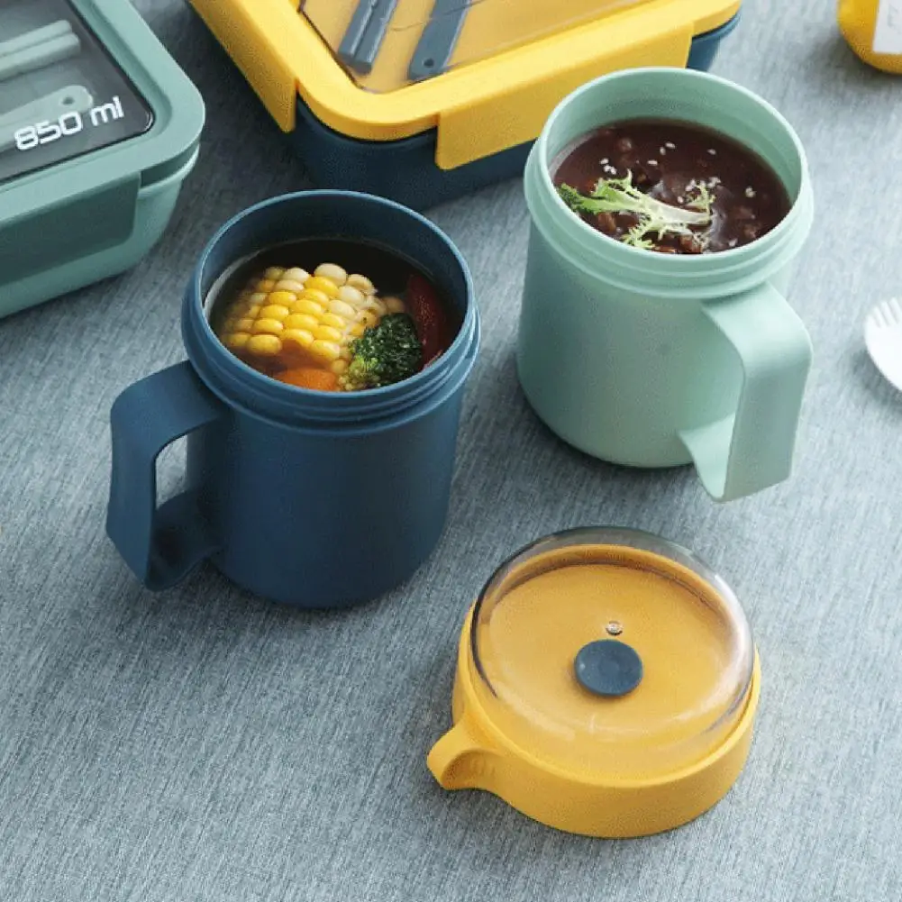 

Healthy PP Soup Milk Bottle with Cover Spoon Food Cup for Household
