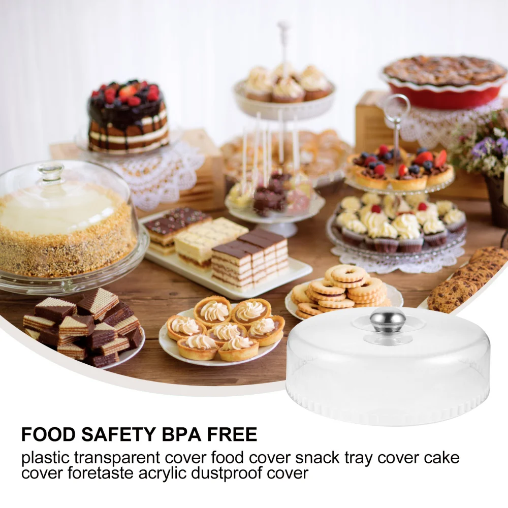 

1Pc Cake Cover Snack Tray Cover Cake Dome PS Dome Cover