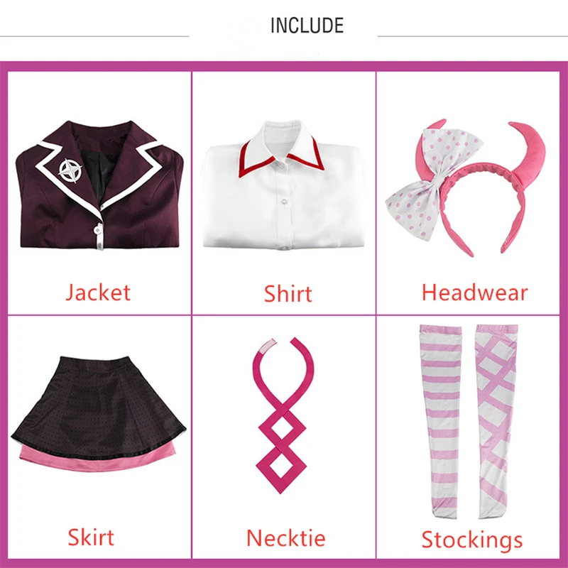 

New Arrival Utsugi Kotoko Cosplay Danganronpa Character Uniform Halloween Costume for Women