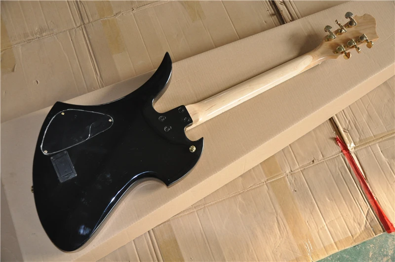 Электрогитара абстрактная картина на теле 24 лада с грифом из розового дерева