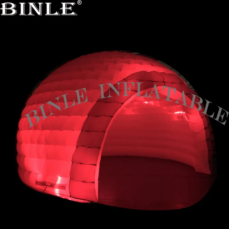 Bestellen Multi-farbige LED 6-10meter Aufblasbare Kuppel Zelt Mit Blase Veranstaltung Werbung Aufblasbare Disco Iglu Festzelt Für Party