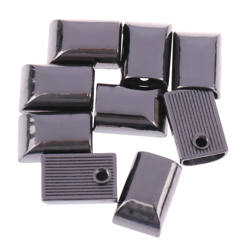 

10PCS Leather Craft Metal Zipper Tail Clips Buckle Stop Tail Plug Head Tool Fastener