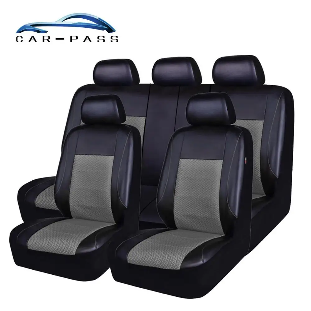 Чехлы для автомобильных сидений универсальные кожаные новые роскошные чехлы из