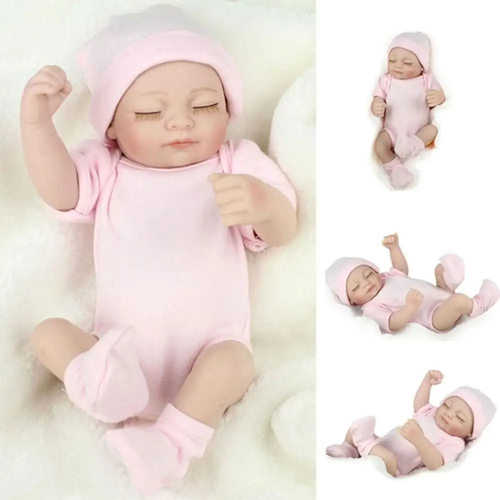 

Realistic 28cm Reborn Soft Silicone Rebirth Baby Doll Dolls Reborn Girl Baby Toys Vinyl Bebe Dolls Full Girl Doll Gift Cute A9J2