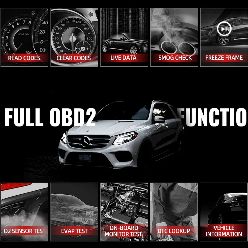 Диагностический сканер MUCAR CS2 Obd 2 тестер для автомобилей бесплатные масла EPB ABS SRS