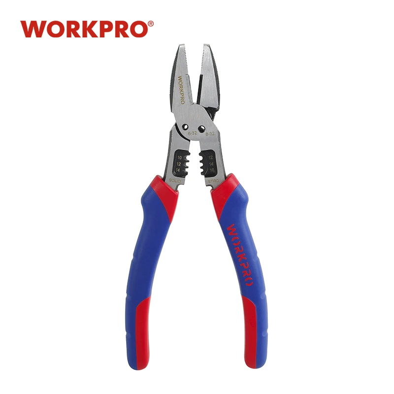 Комбинированные плоскогубцы WORKPRO 8 дюймов многофункциональные кусачки для