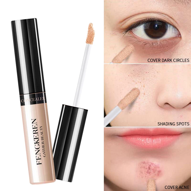 

3 Colors Eyes Face Concealer Liquid Cover Dark Circles Acne Natural Make Up Effect Anti Cernes Base Foundation Cream Cosmetics