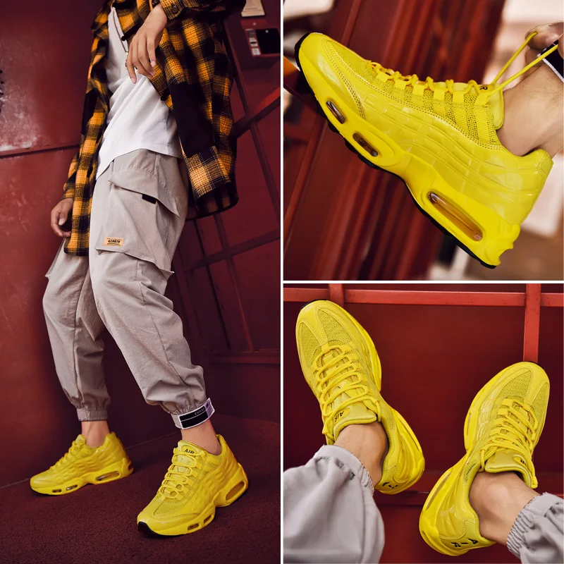 Men Casual Shoes Sport Breathable Ankle Boots 95 OG Sneakers Leather Decoration Max Size 44 Trainers 97 Zapatillas Hombre | Обувь