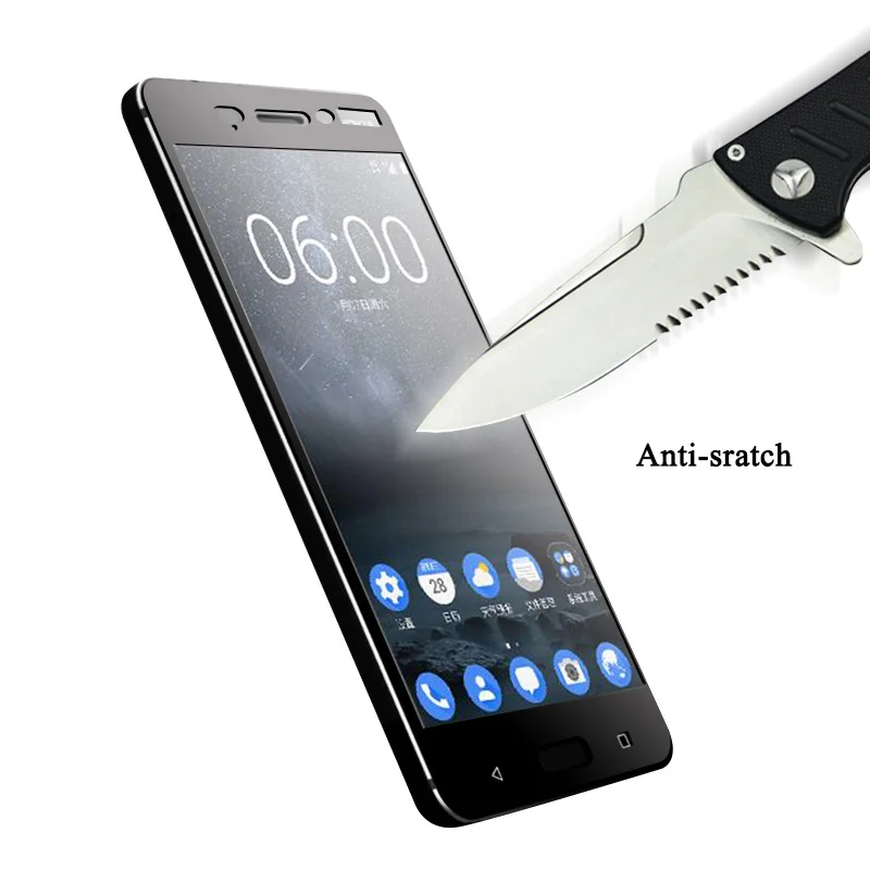9H Защитное стекло для Nokia 2 3 5 6 7 8 9 4 закаленное защитное 2018 ударопрочная