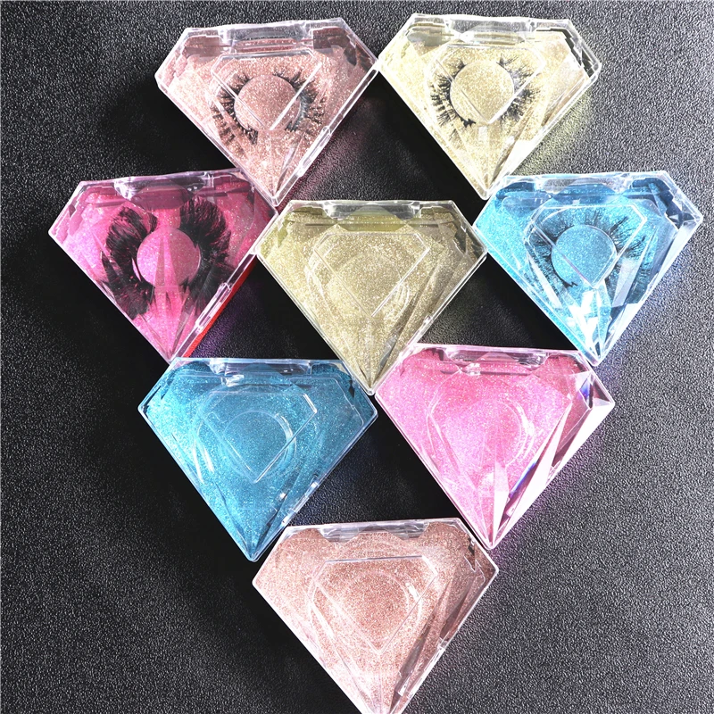 

Eyelash Packaging Wholesale Empty Lashes Box with Clear Tray Rectangle Lash Cases Lash Boxes Packaging