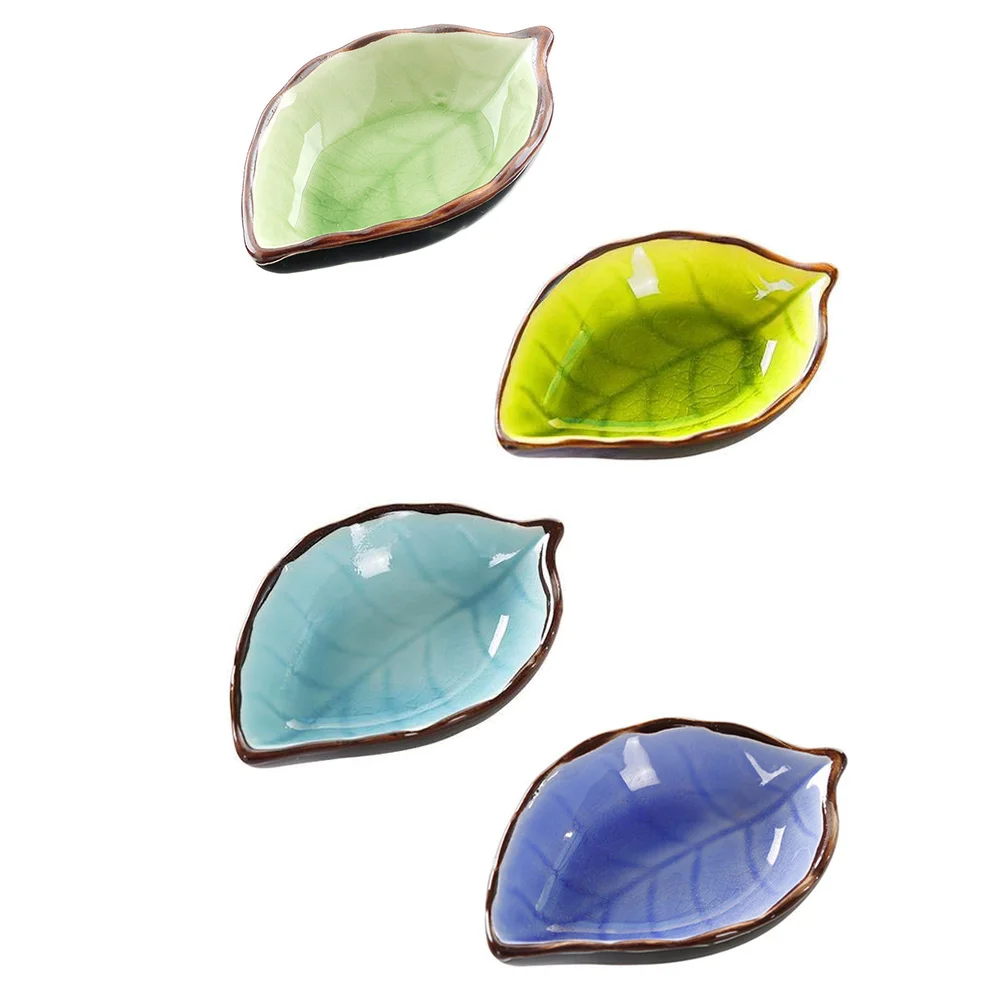 

4pcs Kitchen Small Bowls Japanese Style Seasoning Dishes (Mixed Color)
