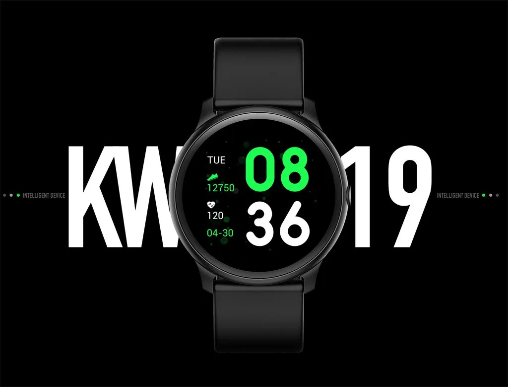 Смарт-часы KW19 водонепроницаемый IP67 монитор кровяного давления сердечного ритма спортивные умные часы дропшиппинг