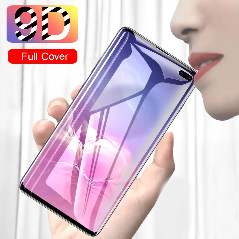 9D покрытие из закаленного стекла для Samsung S20 Plus Ultra полностью клеевое Стекло
