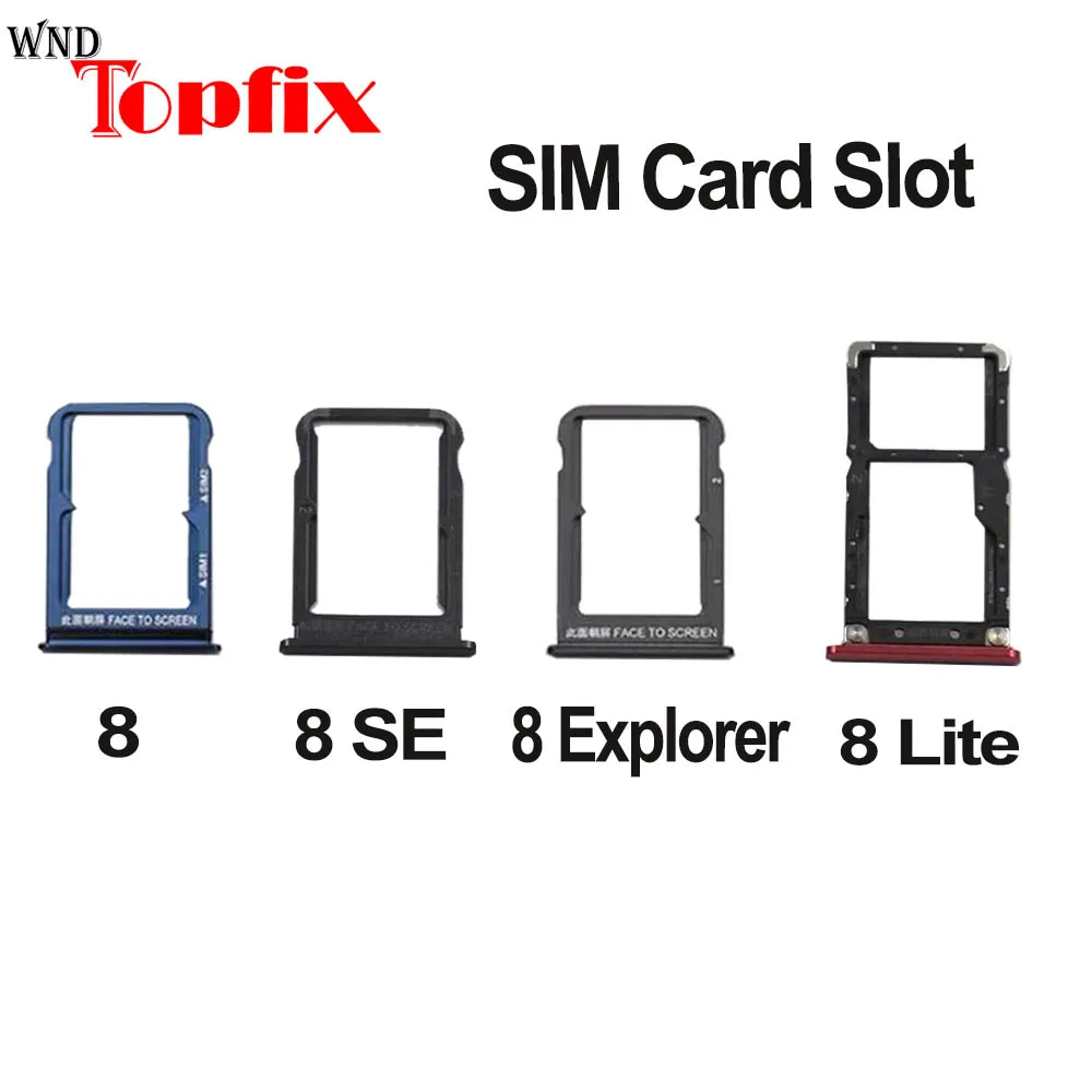 Держатель для SIM-карты для Xiaomi Mi 8 Lite лоток держатель слота для карт адаптер Mi 8 SE Mi8 Explorer SIM Crad Tray MI 8 Cato