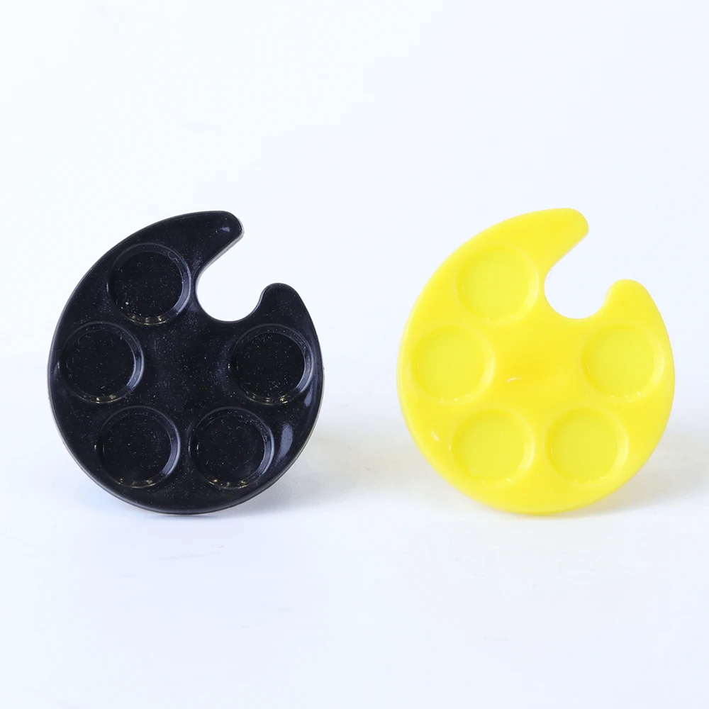 1 шт. пластиковые мини кольца для пальцев Дизайн ногтей Палитра блюдо УФ лак с