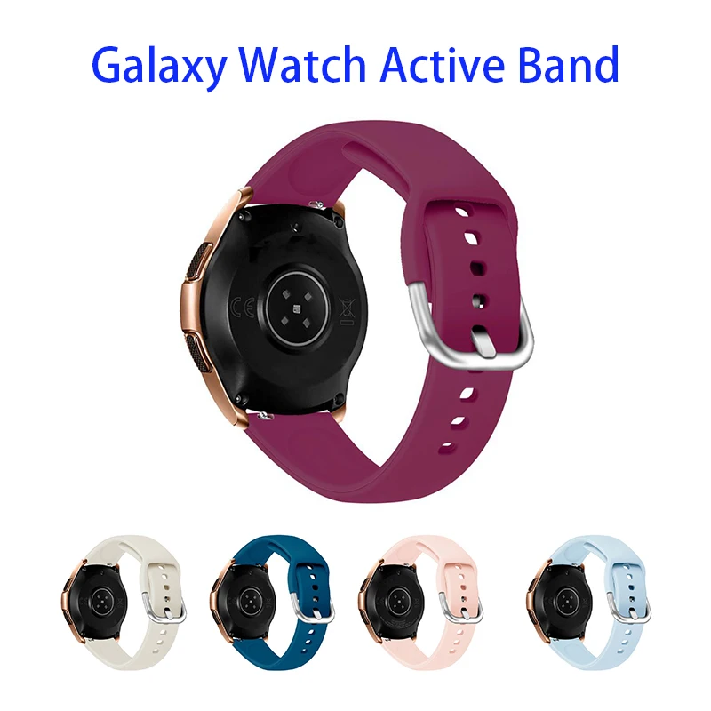 Ремешок силиконовый для смарт-часов Galaxy Watch Active оригинальный спортивный сменный