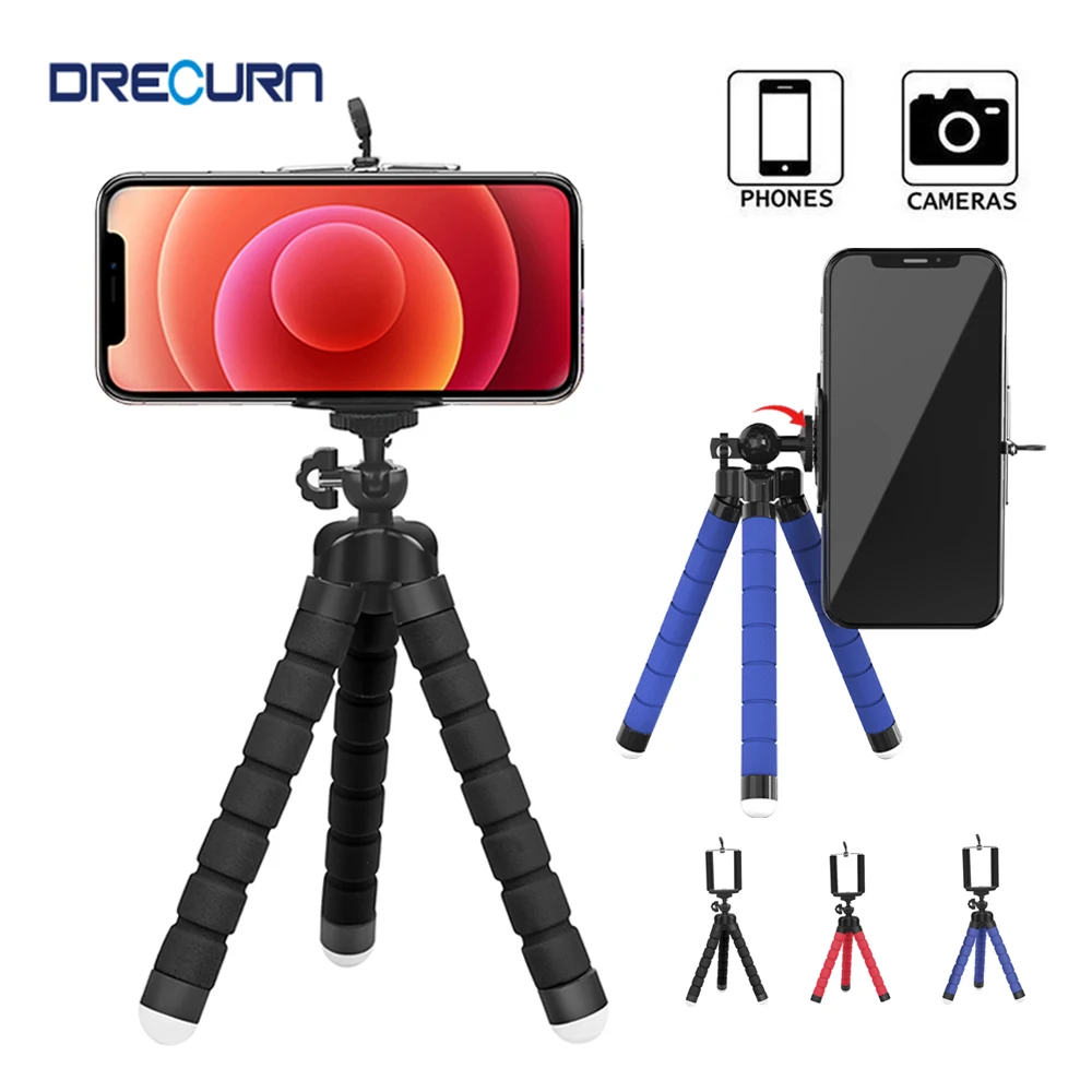 Штатив для телефона гибкий губчатый мини-штатив-Осьминог смартфонов iPhone Samsung Xiaomi