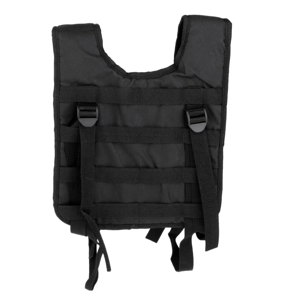 Black 18.9x6.7x2.4i Модульный Оксфордский h-жгут Molle жилет подтяжки для боевого ремня CP 5 цветов тактический жилет для кемпинга - Цвет: Black 18.9x6.7x2.4i