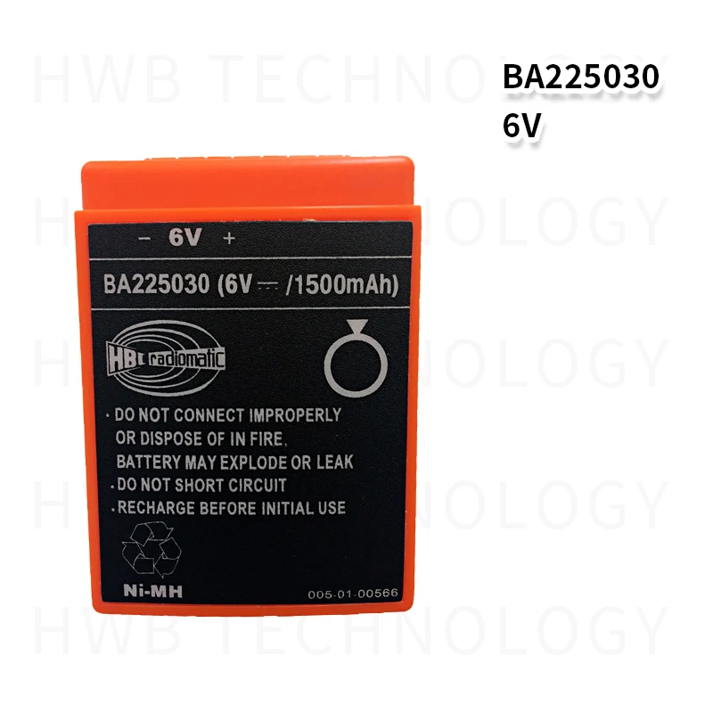 HBC BA225030 аккумуляторная батарея 225030 6 в 1500 мАч батарея дистанционного управления HBC батареи Ni-MH никель-металл гидридный насос грузовик