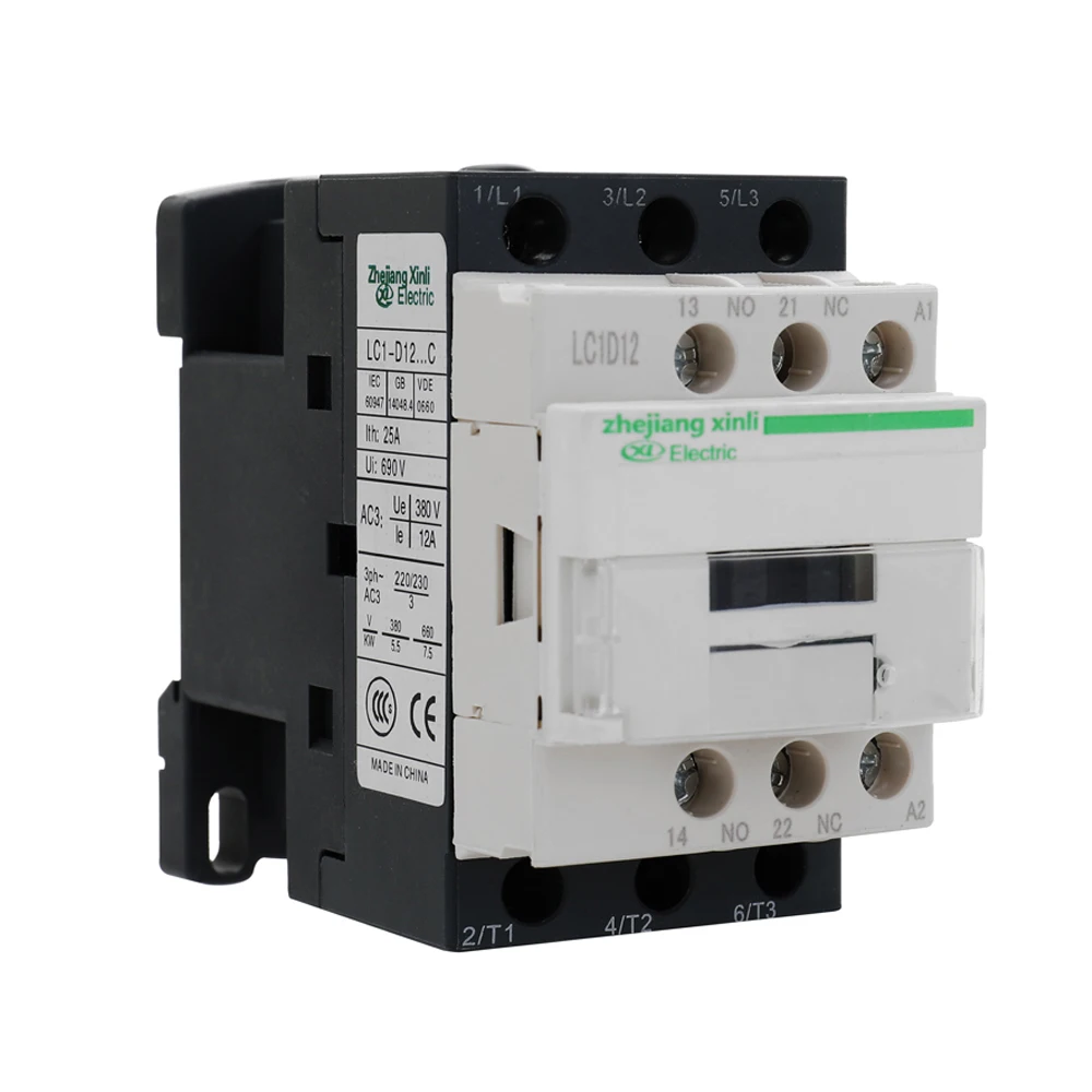 Соединитель переменного тока Moldule электрический 220V 50/60Hz полюса катушки AC Контактор в соответствии с стандартом LC1-D Высокая чувствительность сильная проводимость