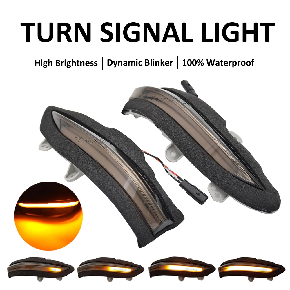 

For Toyota Crown 2013-2018 S210 4th. Car LED Dynamic Turn Signal Light Side Rear View Mirror Sequential Indicator Blinker Lamp
