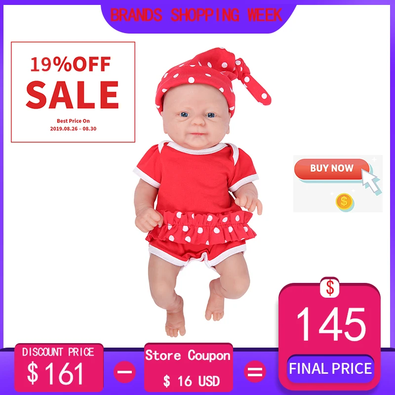 IVITA WG1514 46 см 2972 г Силиконовые Мягкие реалистичные bebe reborn baby doll похожие настоящие девушки закрытые глаза juguetes игрушки для детей