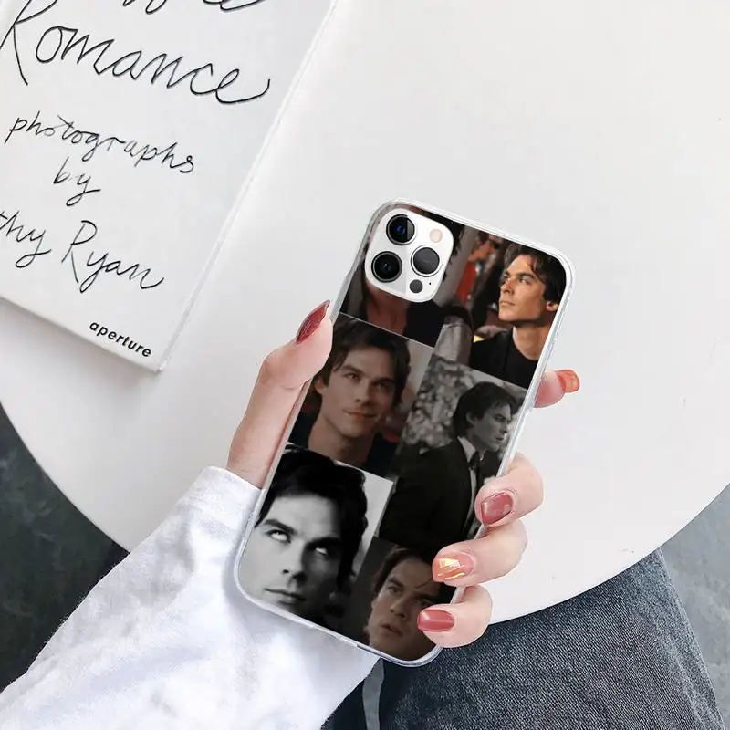 

Vampire Diaries Stefan Damon Salvatore Phone Case For iPhone 7 8 Plus 11 12 ProMax X XR XS Max Back Cover