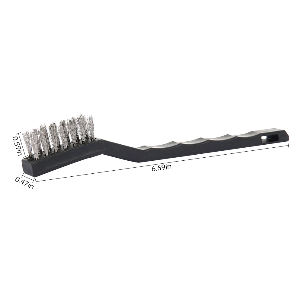 

12pcs Wire Brass Brush Mini Brushes Micro Steel Brass Rust Remover Paint Remove Metal Scrubbing Polishing Burring Brush
