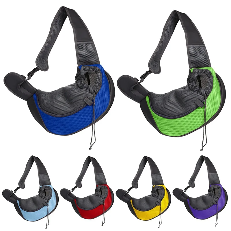 

Outdoor Travel Handbag Pet Puppy Carrier Pouch Mesh Oxford Single Shoulder Bag Sling Mesh Comfort Travel Affordable Personality