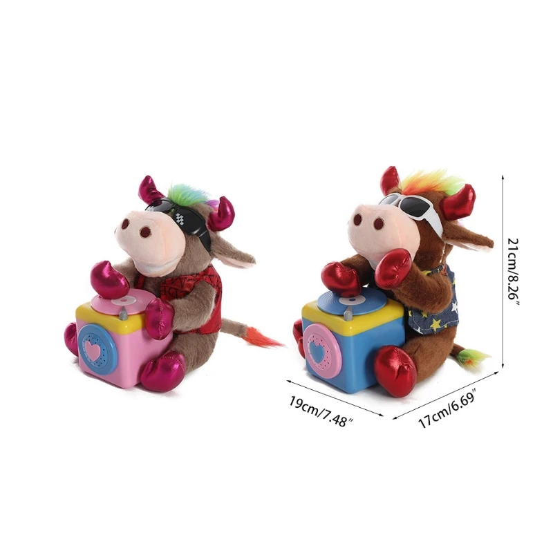 

R9UE DJ Rock Pig Toy Musical Dancing Pig Toys Battery Version Party Decoration