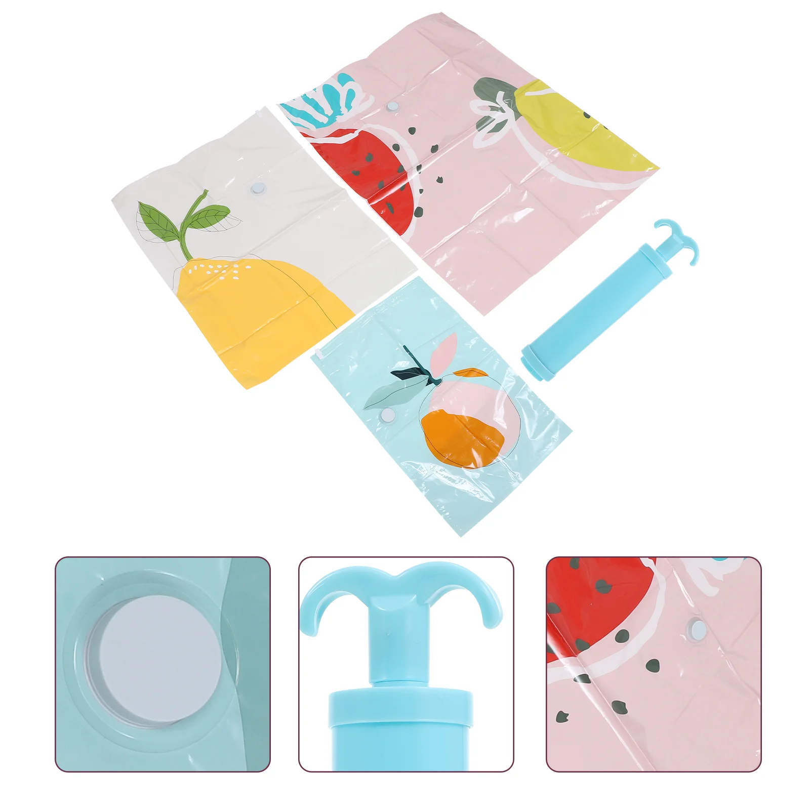 

1 Set Vacuum Pouch Professional Bedding Sorting Bags with Pump