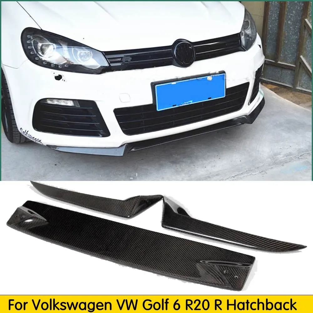 Передний бампер из углеродного волокна для Volkswagen VW Golf 6 VI MK6 R20 R хэтчбек 2 дверной
