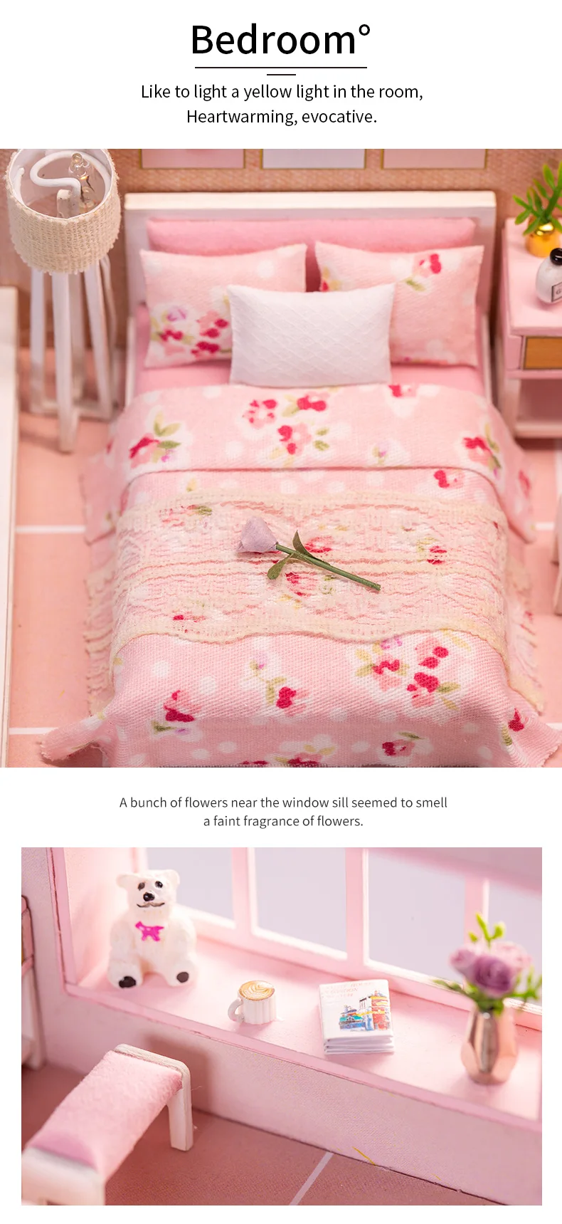 Cutebee DIY кукольный домик деревянные кукольные домики миниатюрный кукольный домик мебель набор игрушек для детей год рождественский подарок Каса K47
