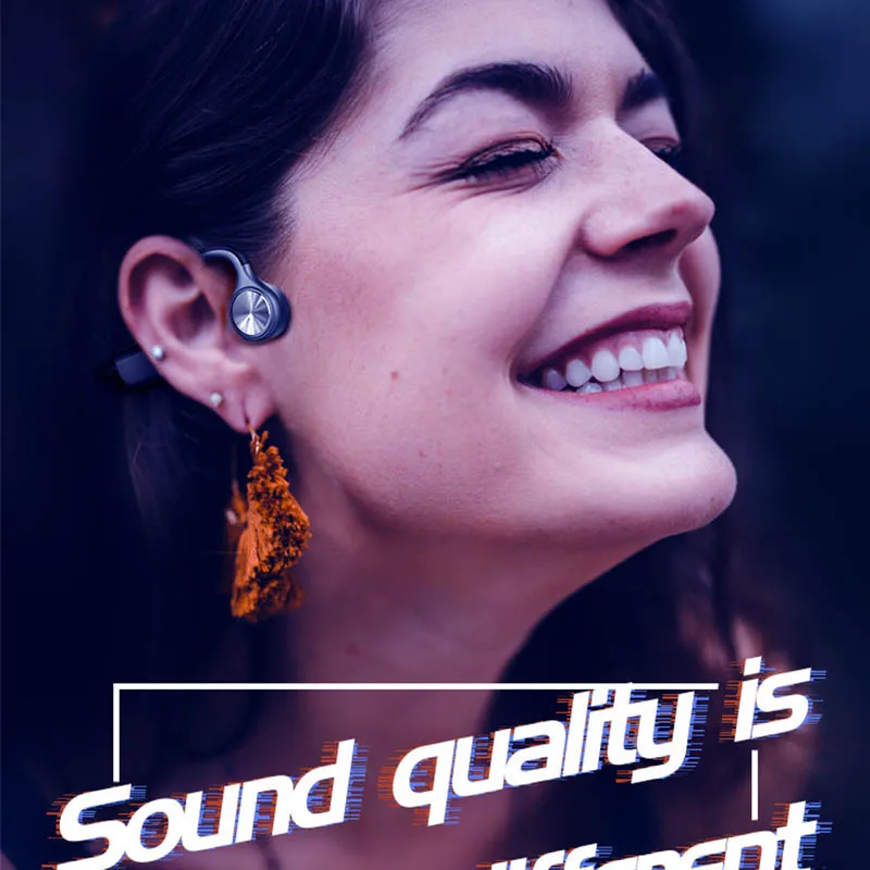 

Original Wireless Headphones Bone Conduction Bluetooth BT 5.0 Earphone Binaural Stereo Noise Reduction HD Sound Quality Earphone